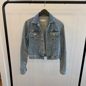 Joie Denim Jean Jacket Distressed Trucker  Ryder Blue  - Made in USA